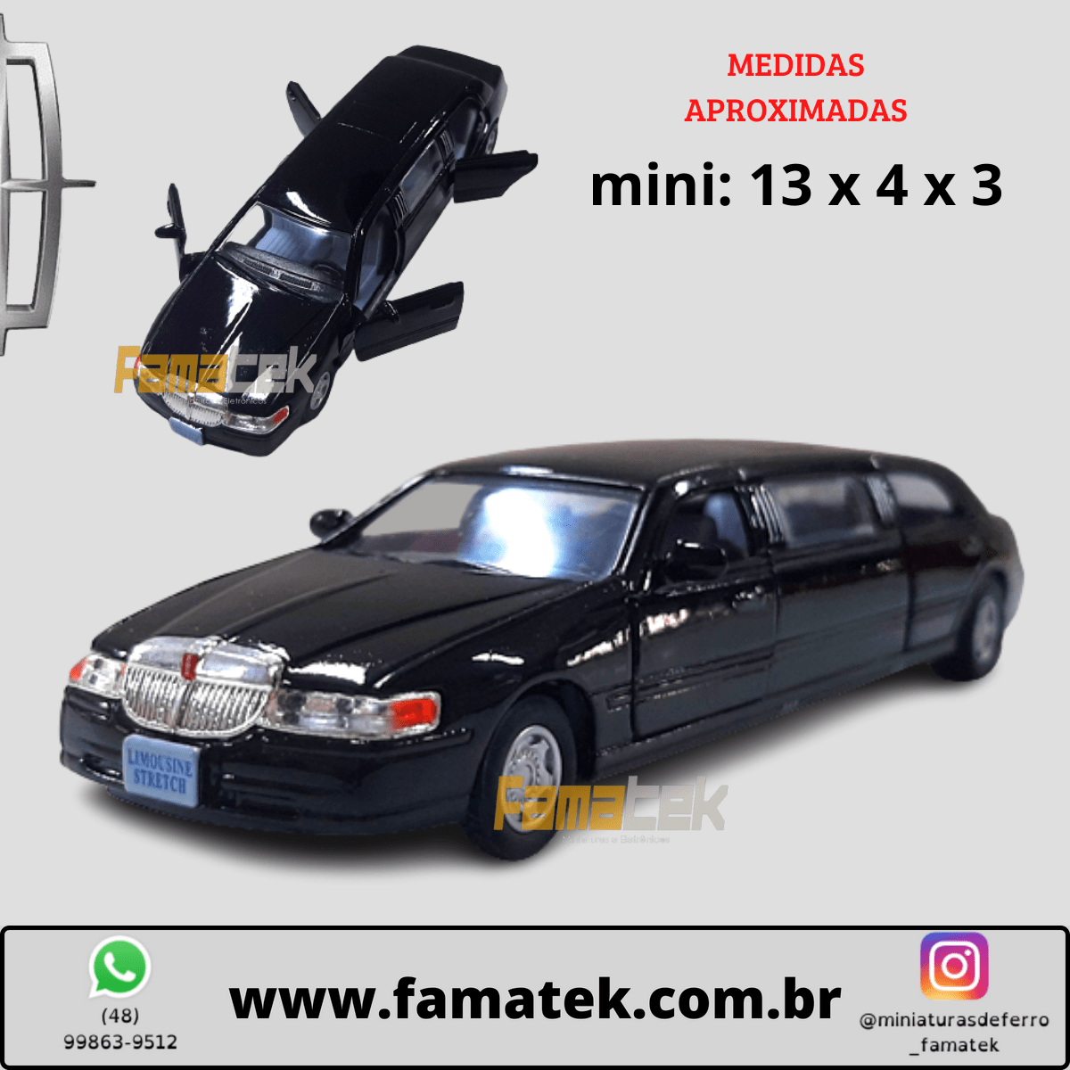 Miniaturas de Ferro 1999 Lincoln Town Limosine Car Stretch Limo Azul Escala 1/52