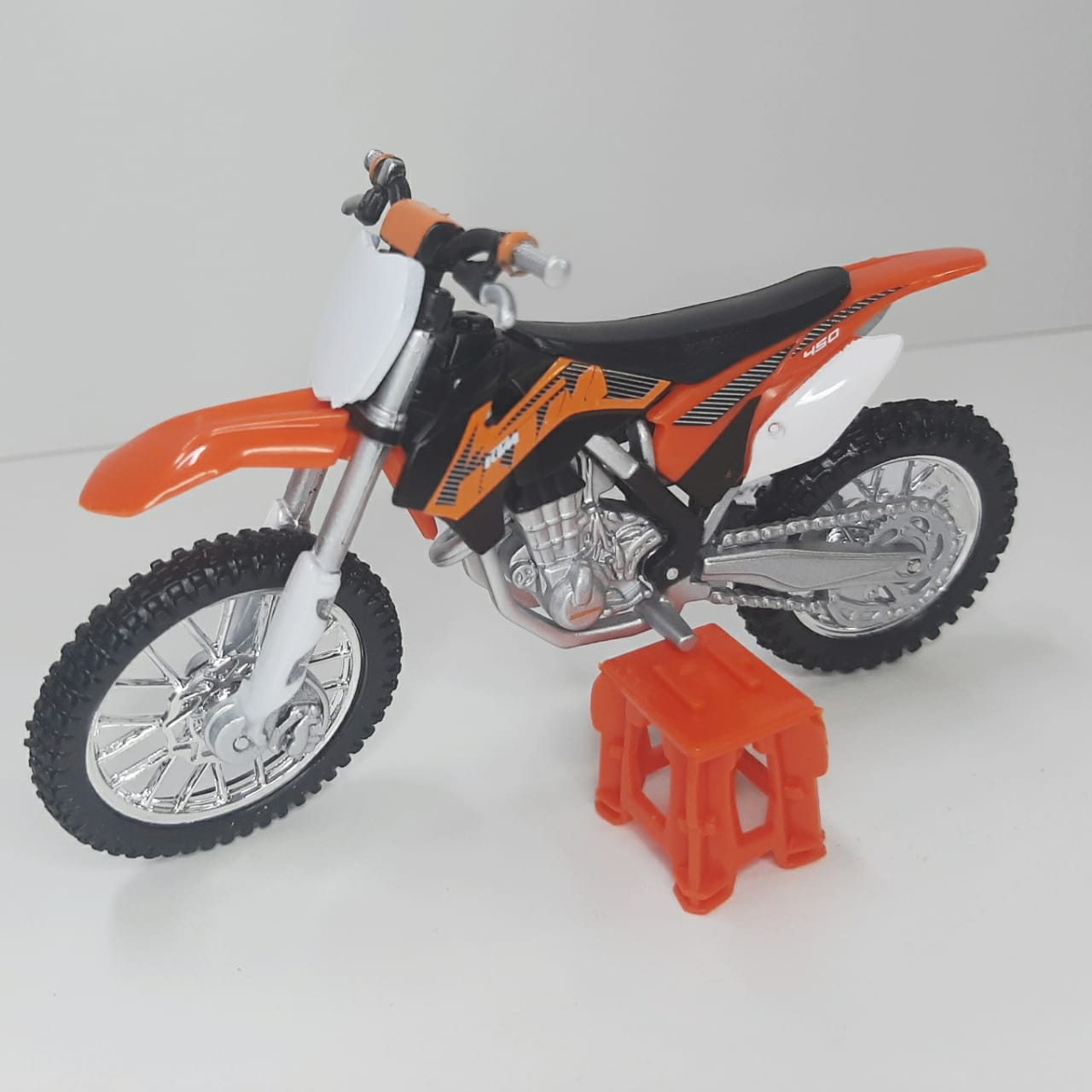 MINIATURA MOTO CROSS TRILHA HONDA CRF 450R ESCALA 1:18