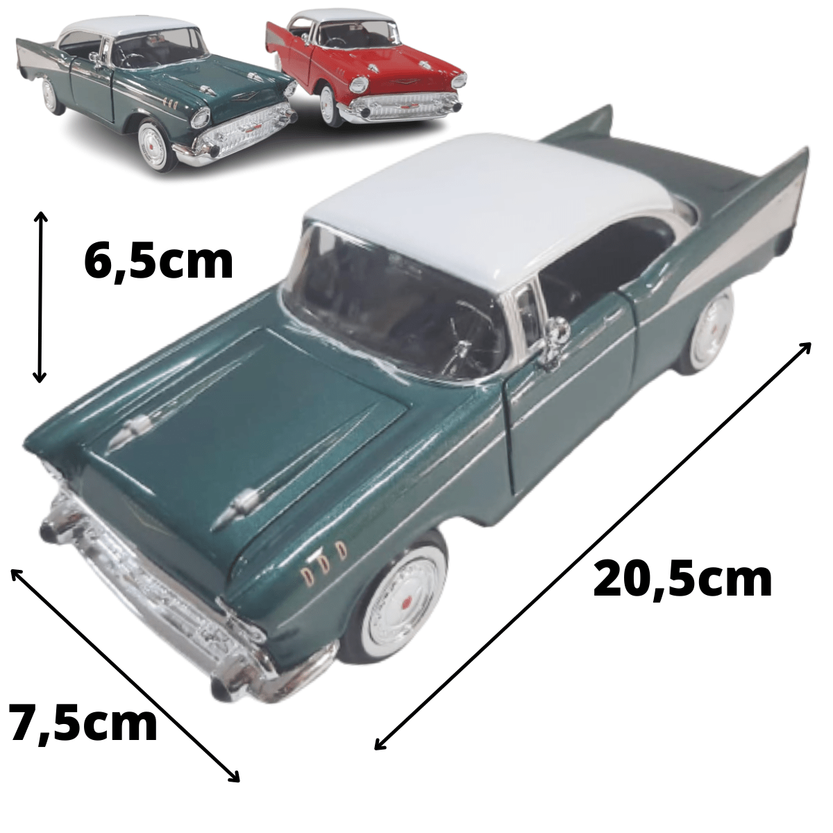 Miniatura 1957 Chevy Bel Air Escala 1/24