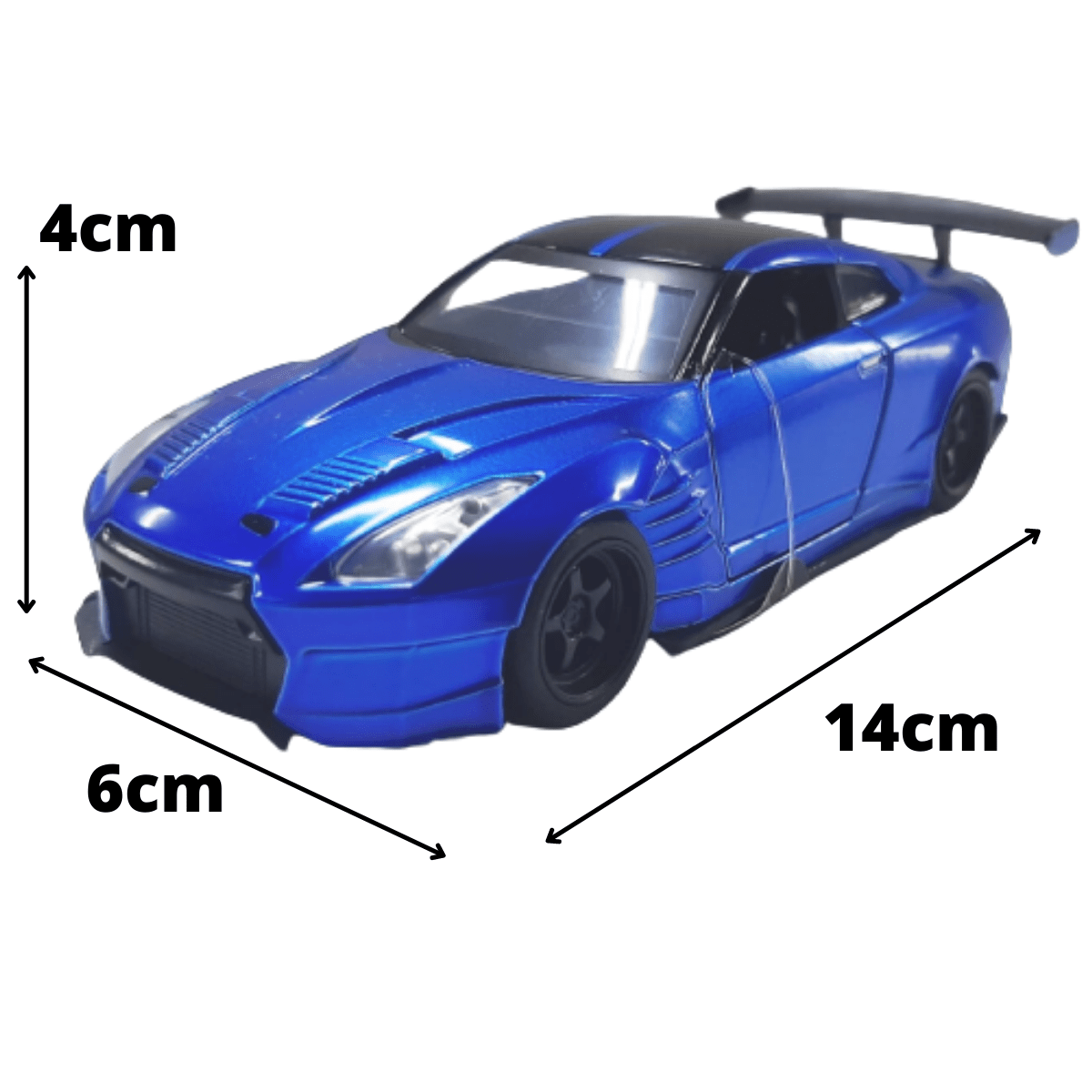 Miniatura 2009 Nissan Brian GT-R (R35) Velozes e Furiosos Escala 1/32