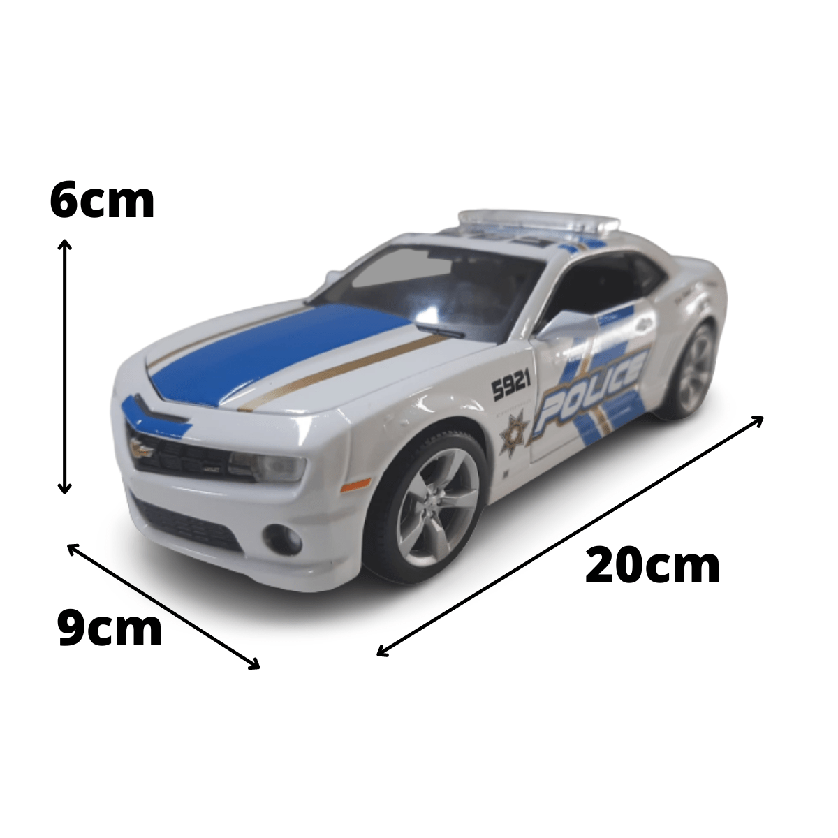 Mini 1/24 2010 Chevrolet Camaro Policial - Miniatura Escala 1/24