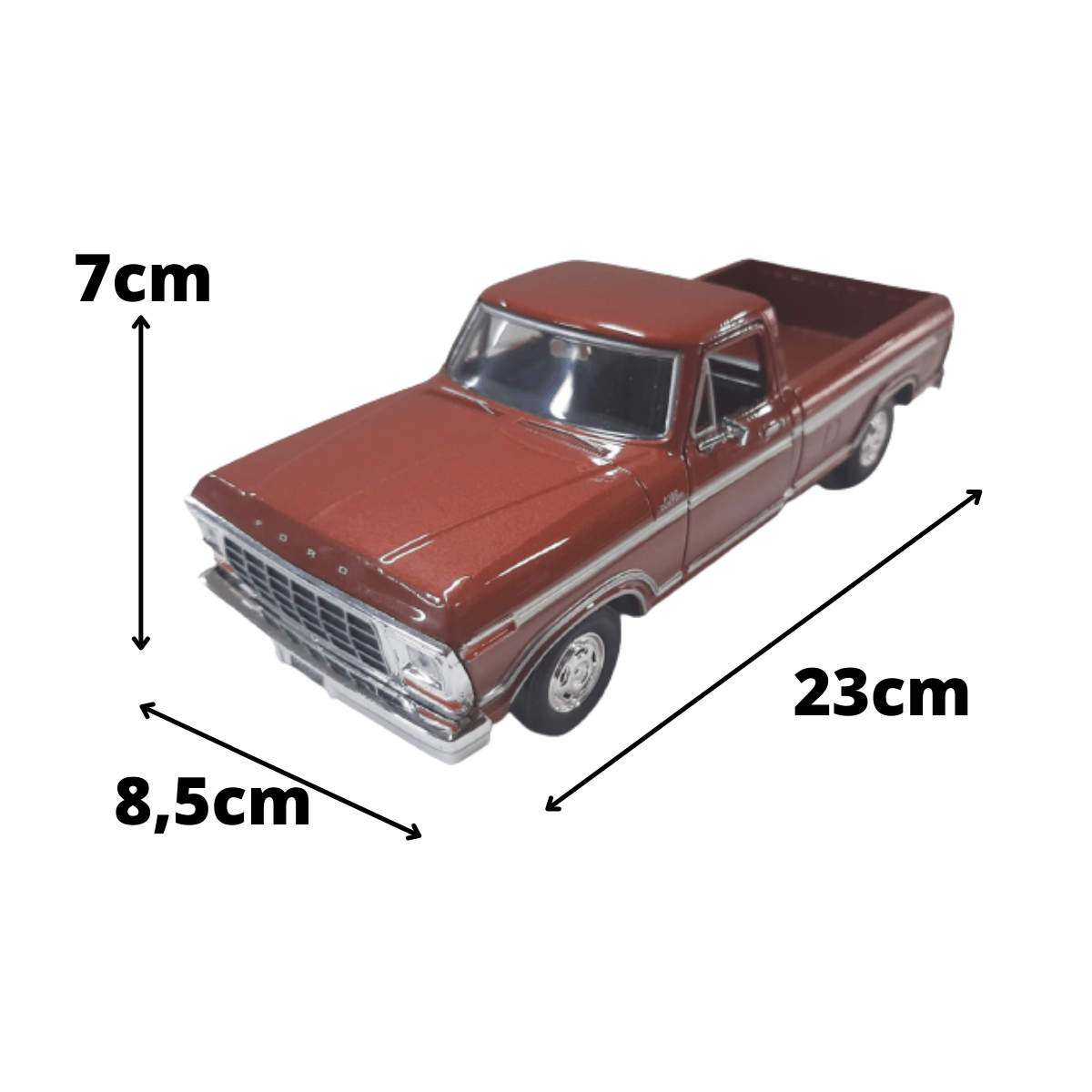 Mini 1/24 Ford F150 Custom Pickup - Miniatura Escala 1/24