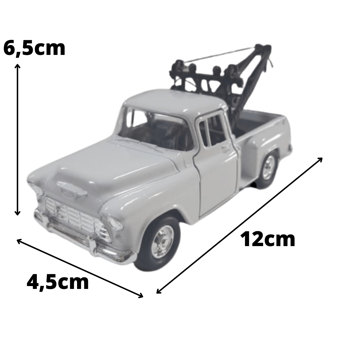 Mini 1/34 1955 Chevy Guincho Stepside Tow Truck - Miniatura Escala 1/34