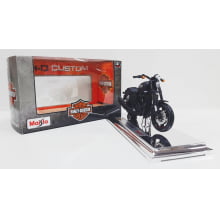 Kit 1 Quadro decorativo + 1 Miniatura 1/18 H-D 2011 XR1200X Preto com caixa Harley-Davidson