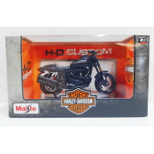 Kit 1 Quadro decorativo + 1 Miniatura 1/18 H-D 2011 XR1200X Preto com caixa Harley-Davidson