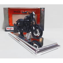 Kit 1 Quadro decorativo + 1 Miniatura 1/18 H-D 2011 XR1200X Preto com caixa Harley-Davidson