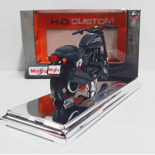 Kit 1 Quadro decorativo + 1 Miniatura 1/18 H-D 2011 XR1200X Preto com caixa Harley-Davidson