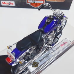 Kit 1 Quadro decorativo + 1 Miniatura 1/18 H-D 2000 FXDL Dyna Low Rider Roxo com caixa Harley-Davidson