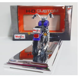 Kit 1 Quadro decorativo + 1 Miniatura 1/18 H-D 2000 FXDL Dyna Low Rider Roxo com caixa Harley-Davidson