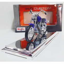 Kit 1 Quadro decorativo + 1 Miniatura 1/18 H-D 2000 FXDL Dyna Low Rider Roxo com caixa Harley-Davidson