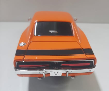 Mini 1/25 1969 Dodge Charge Harley-Davidson R/T - Miniatura Escala 1/25