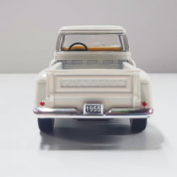 Miniatura 1/32 1955 Picape Chevy Bege Chamas - Camionete Pickup