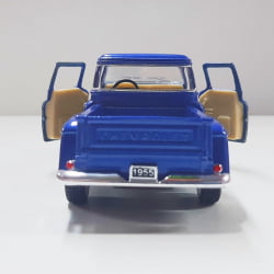 Miniatura 1/32 1955 Picape Chevy Azul Chamas - Camionete Pickup