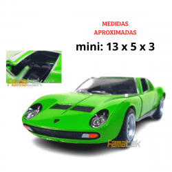  Miniatura de Ferro Lamborghini 1971 Miura P400 SV Verde 1/34