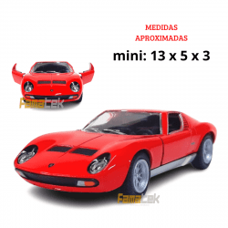  Miniatura de Ferro Lamborghini 1971 Miura P400 SV Vermelho 1/34