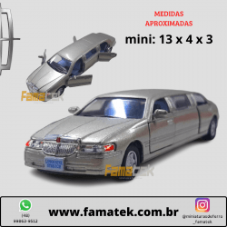 Miniaturas de Ferro 1999 Lincoln Town Limosine Car Stretch Limo Dourado Escala 1/52