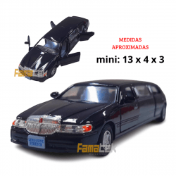 Miniaturas de Ferro 1999 Lincoln Town Limosine Car Stretch Limo Preto Escala 1/52