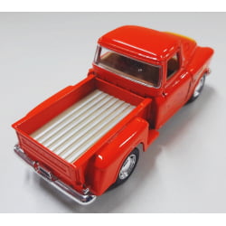 Miniatura 1/32 1955 Picape Chevy Laranja Chamas - Camionete Pickup