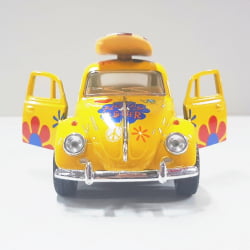 Mini 1/32 1967 Fusca Volkswagen Beetle Com Prancha - Miniatura Escala 1/32