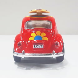 Mini 1/32 1967 Fusca Volkswagen Beetle Com Prancha - Miniatura Escala 1/32