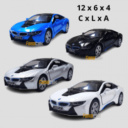 Mini 1/36 BMW I8 Azul - Miniatura Escala 1/36