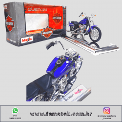 Miniatura 1/18 Harley-Davidson 2000 FXDL Dyna Low Rider Roxo com caixa