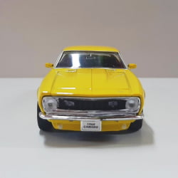  Miniatura de Ferro 1968 Chevrolet Camaro Z28 Amarelo Escala Modelo Welly