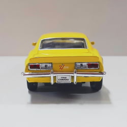  Miniatura de Ferro 1968 Chevrolet Camaro Z28 Amarelo Escala Modelo Welly