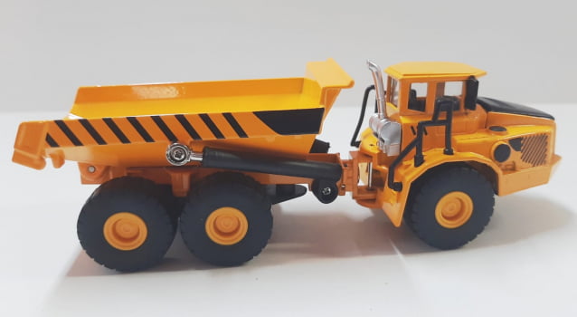 Miniatura de Ferro Caminhão Basculante Volvo Construção Escala 1/50 Construção