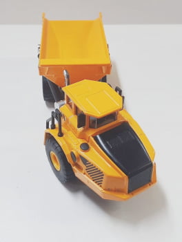 Miniatura de Ferro Caminhão Basculante Volvo Construção Escala 1/50 Construção