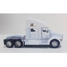 Miniatura de Ferro Cavalo Kensworth T700 Branco Escala 1/68