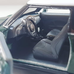  Miniatura de Ferro Mini Cooper S Verde Escala 1/28