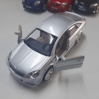 Miniatura de Ferro Opel Vectra Opc Prata 14cm Escala Modelo