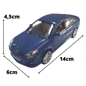 Miniatura de Ferro Opel Vectra Opc Azul 14cm Escala Modelo