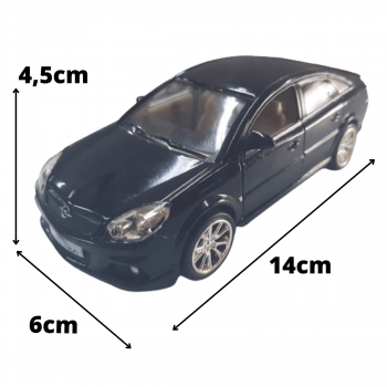 Miniatura de Ferro Opel Vectra Opc Preto 14cm Escala Modelo