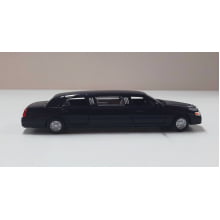 Miniaturas de Ferro 1999 Lincoln Town Limosine Car Stretch Limo Azul Escala 1/52