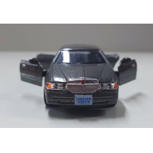 Miniaturas de Ferro 1999 Lincoln Town Limosine Car Stretch Limo Cinza escuro Escala 1/52