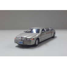 Miniaturas de Ferro 1999 Lincoln Town Limosine Car Stretch Limo Dourado Escala 1/52