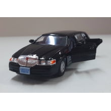 Miniaturas de Ferro 1999 Lincoln Town Limosine Car Stretch Limo Preto Escala 1/52