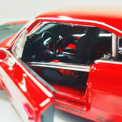 Mini 1/24 de Ferro 1969 Dodge Charger R/T Vermelho - Miniatura Escala 1/24