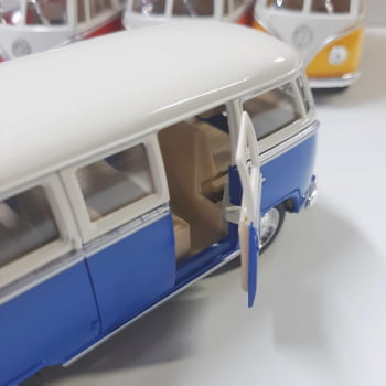 Mini 1/32 1962 Volkswagen Kombi Corujinha Clássica Teto Bege - Miniatura Escala 1/32