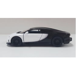  Miniatura de Ferro Bugatti Chiron Sportster Branco Escala 1/38