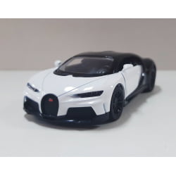  Miniatura de Ferro Bugatti Chiron Sportster Branco Escala 1/38