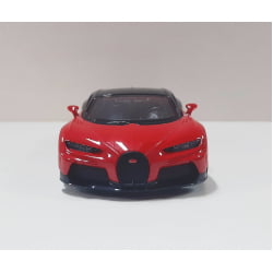  Miniatura de Ferro Bugatti Chiron Sportster Vermelho Escala 1/38