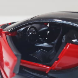  Miniatura de Ferro Bugatti Chiron Sportster Vermelho Escala 1/38