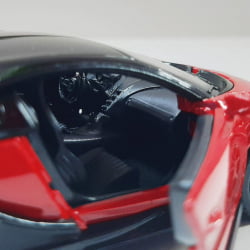  Miniatura de Ferro Bugatti Chiron Sportster Vermelho Escala 1/38