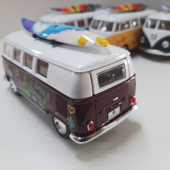 Mini 1/32 1962 Volkswagen Kombi Corujinha Com Prancha - Miniatura Escala 1/32