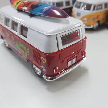 Mini 1/32 1962 Volkswagen Kombi Corujinha Com Prancha - Miniatura Escala 1/32