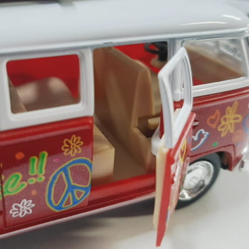 Mini 1/32 1962 Volkswagen Kombi Corujinha Com Prancha - Miniatura Escala 1/32