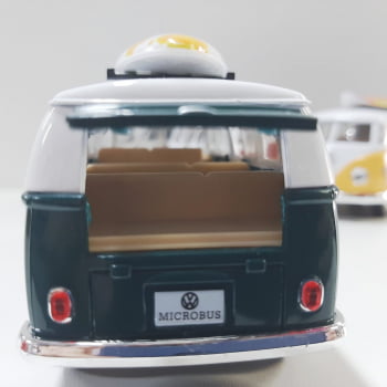 Mini 1/32 1962 Volkswagen Kombi Corujinha Com Prancha - Miniatura Escala 1/32